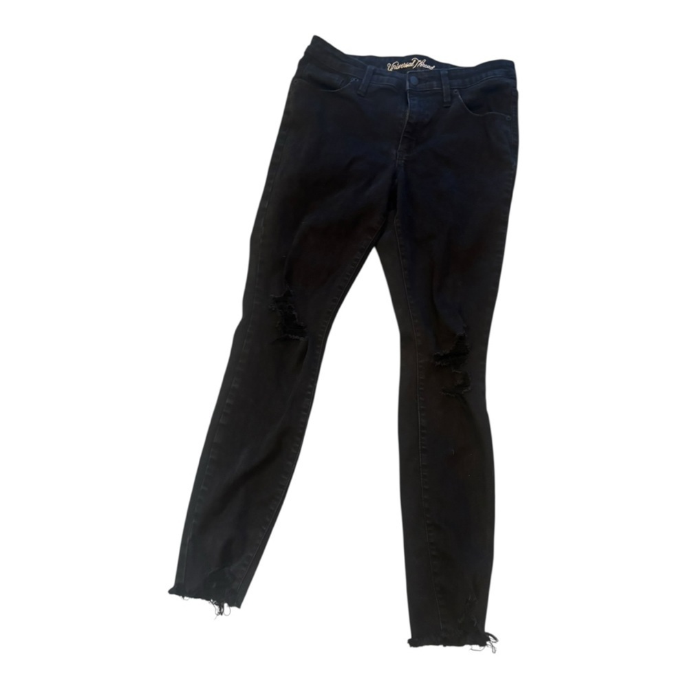 Universal Thread Mid Rise Skinny Black Jeans Size 8 (29)
